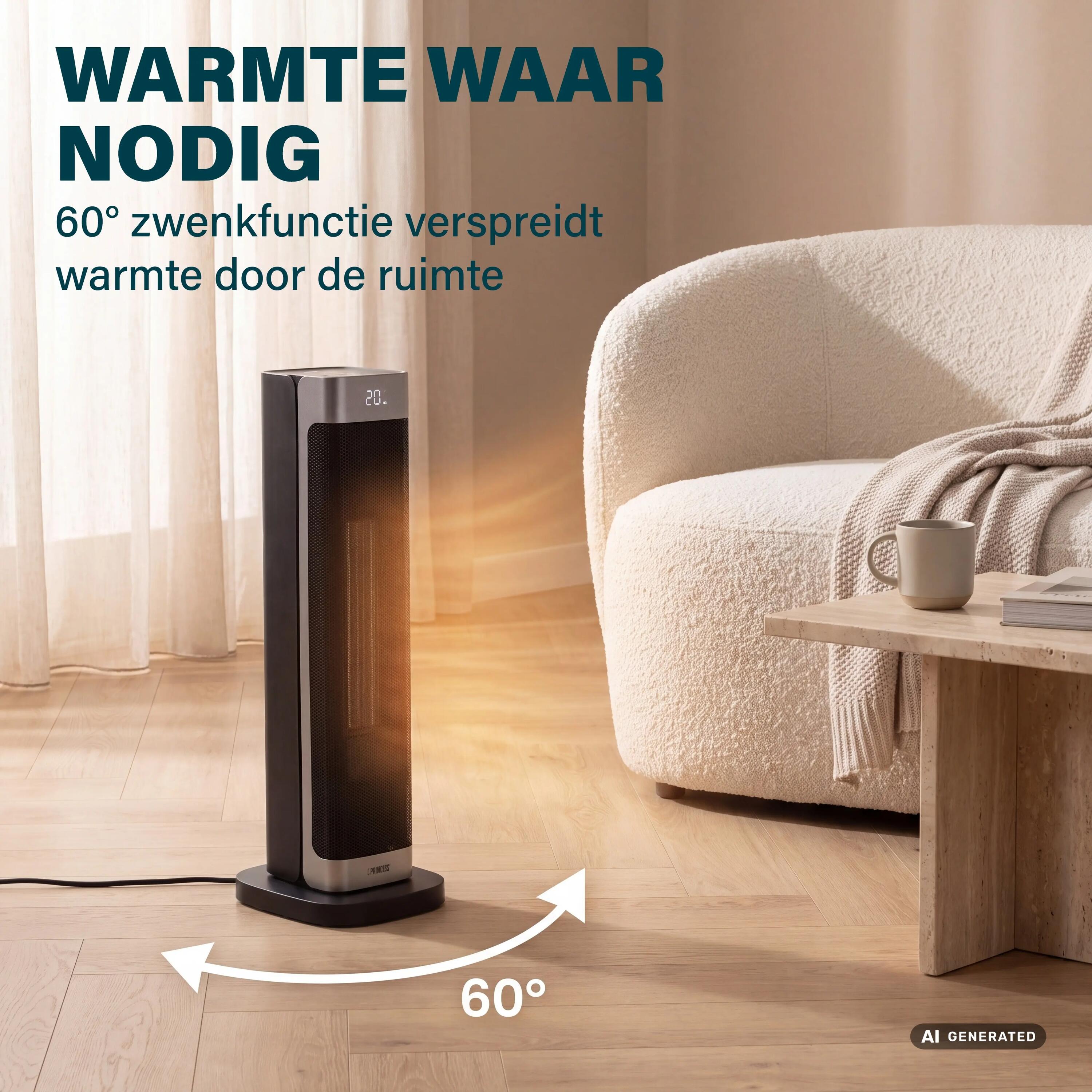 Keramische torenkachel 2200 W timerfunctie 60° oscillatie 344559 4/11