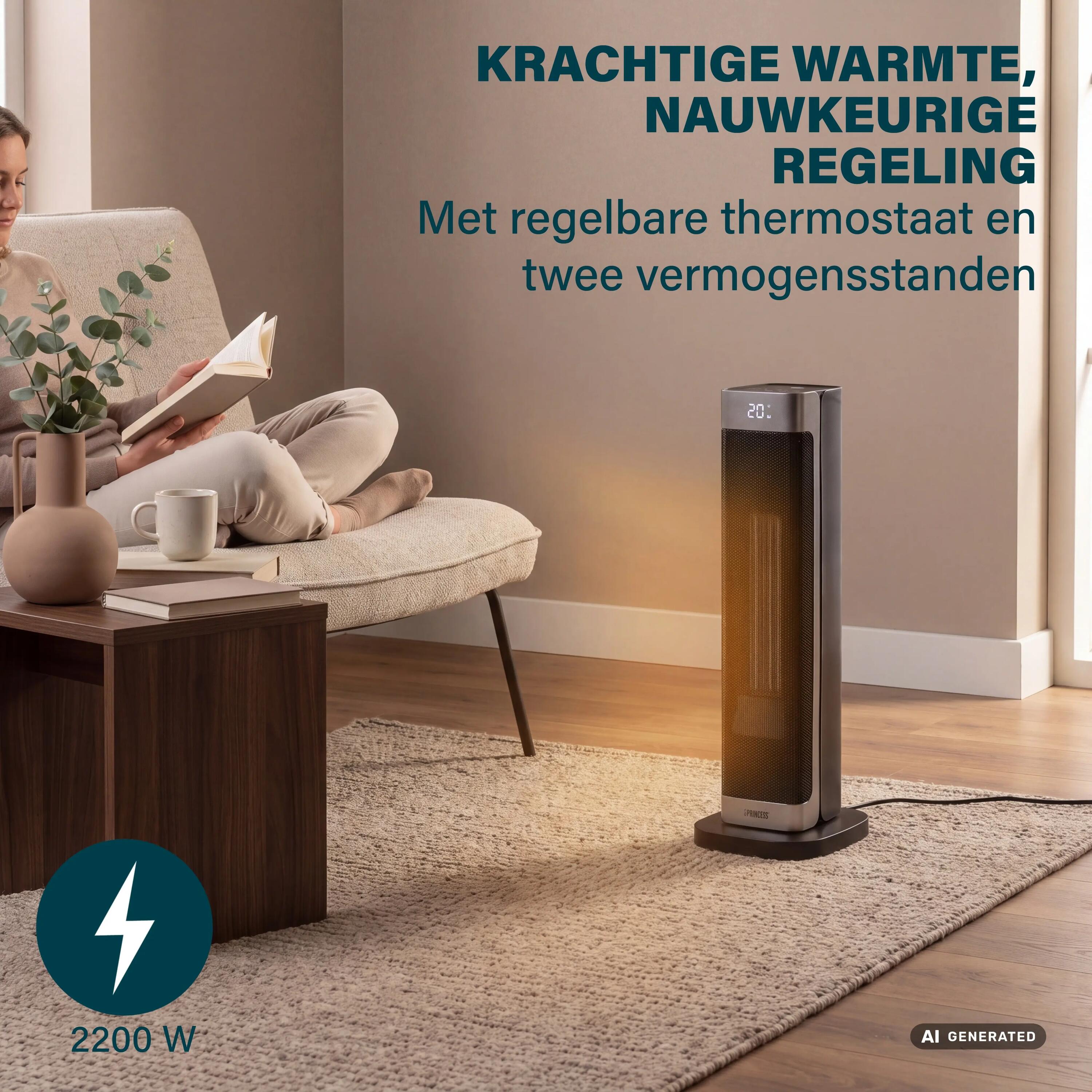 Keramische torenkachel 2200 W timerfunctie 60° oscillatie 344559 3/11