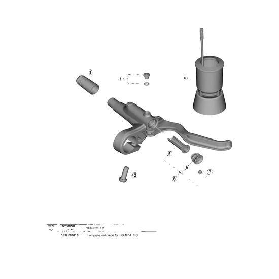Diaphragma del freno Shimano MT200 per freni a disco idraulici
