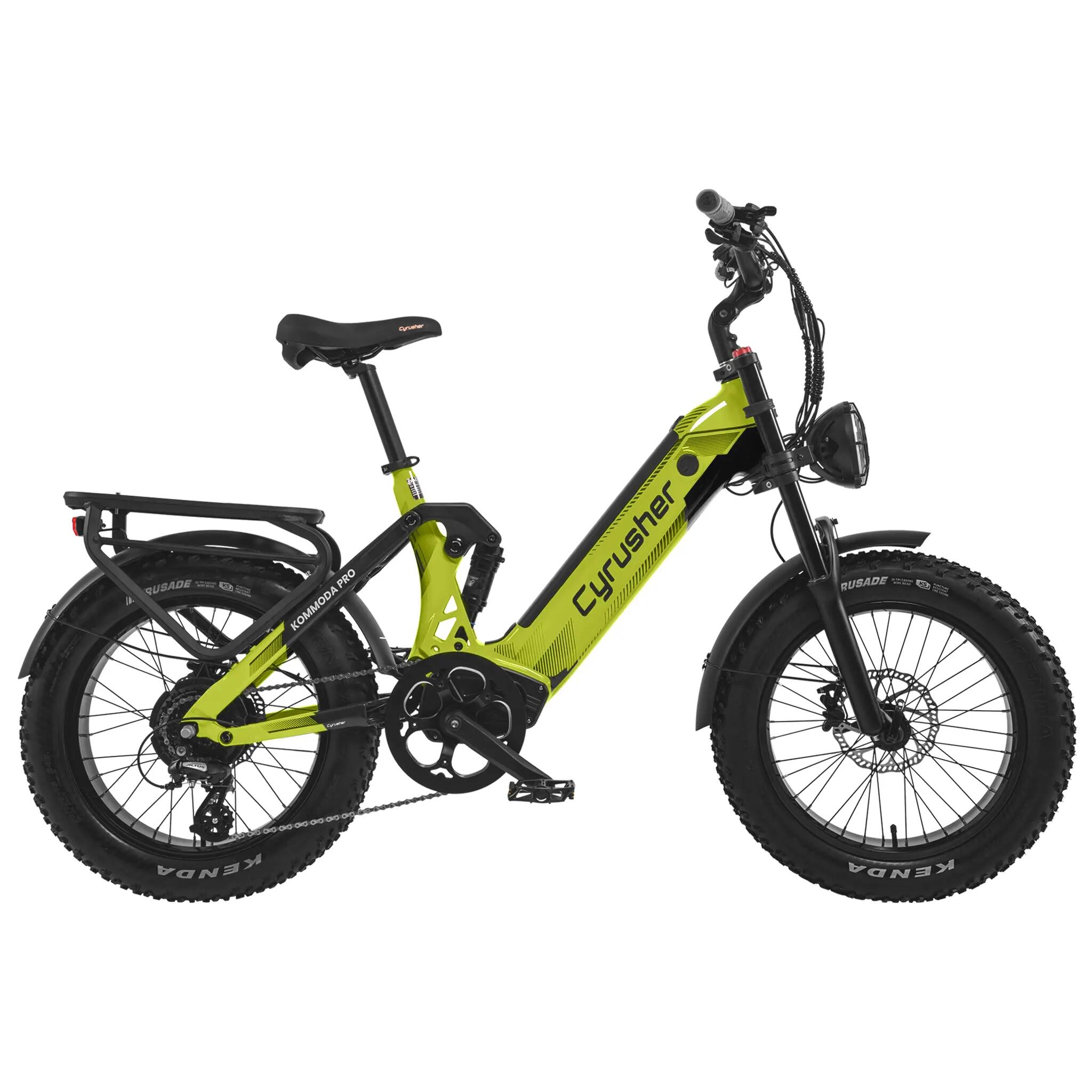 Bicicleta elétrica Cyrusher Kommoda Pro, motor 250W, bateria 52V 20Ah, pneu 20" 2/7
