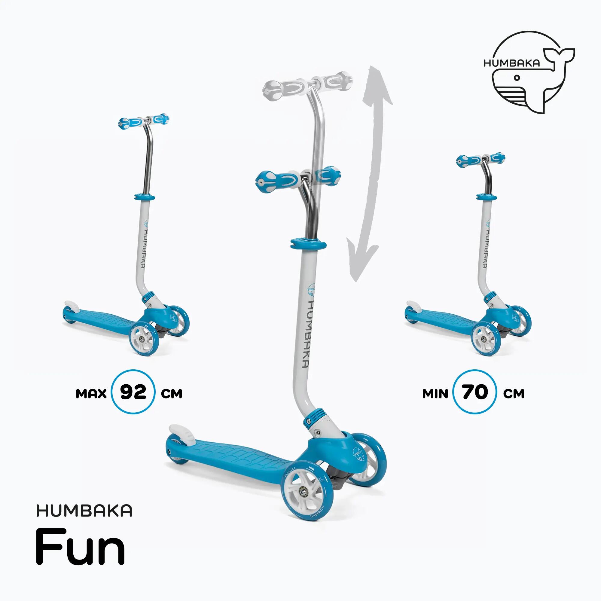 Trotinetă pentru copii cu trei roți HUMBAKA Fun 3/7