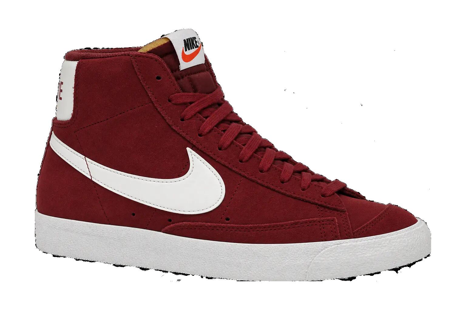 Hombres - Zapatillas - Corte medio, nobuk - Blazer Mid 77 Suede - Team Red 1/1