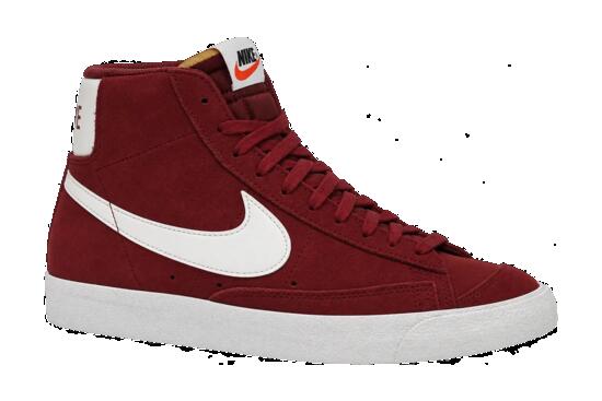 Hombres - Zapatillas - Corte medio, nobuk - Blazer Mid 77 Suede - Team Red