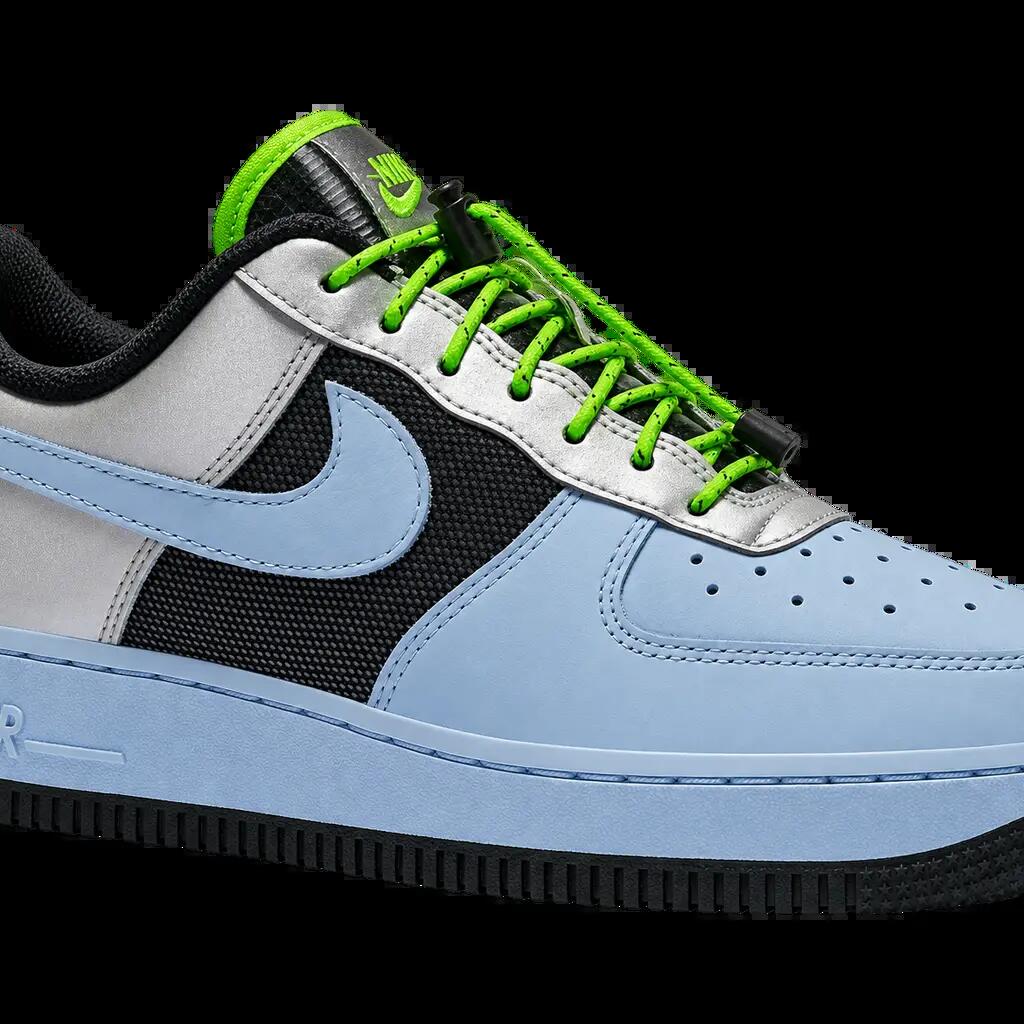 Damen - sneaker - schuhe - zweifarbig - nike air force 1 low - baby blue silver