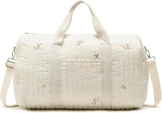 Sac de Voyage Matelassé Femme, Sac de Maternité Mignon, Sac Week-End Matelassé
