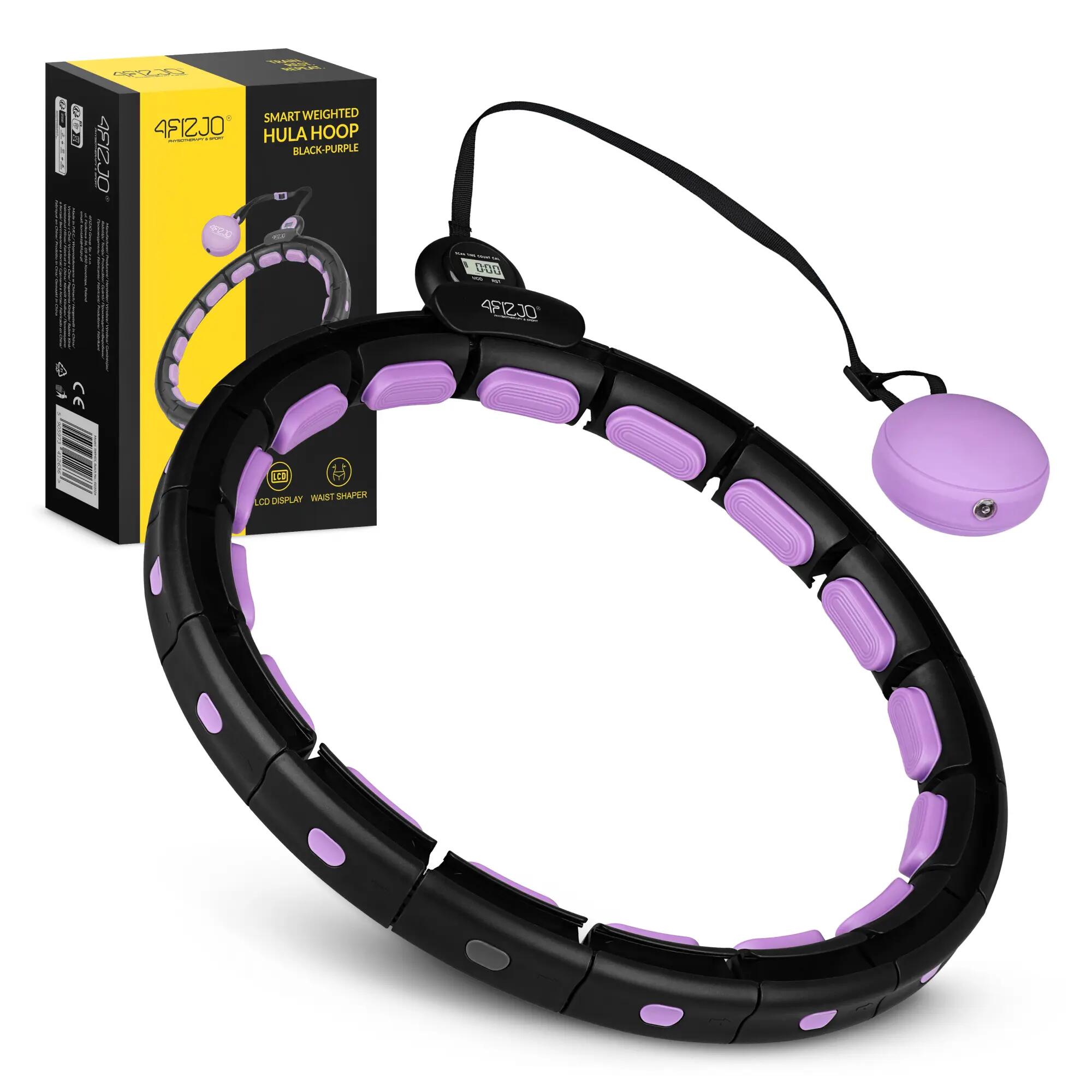 Cercuri Hula Hop inteligente cu greutate 110cm 4FIZJO