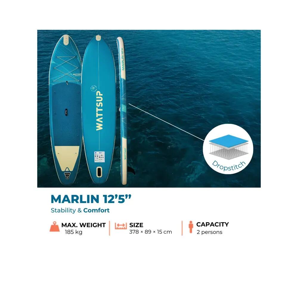 SUP Gonflabil Duo MARLIN Punct Jos 378x89x15cm 12'5x35''x6'' 10/11