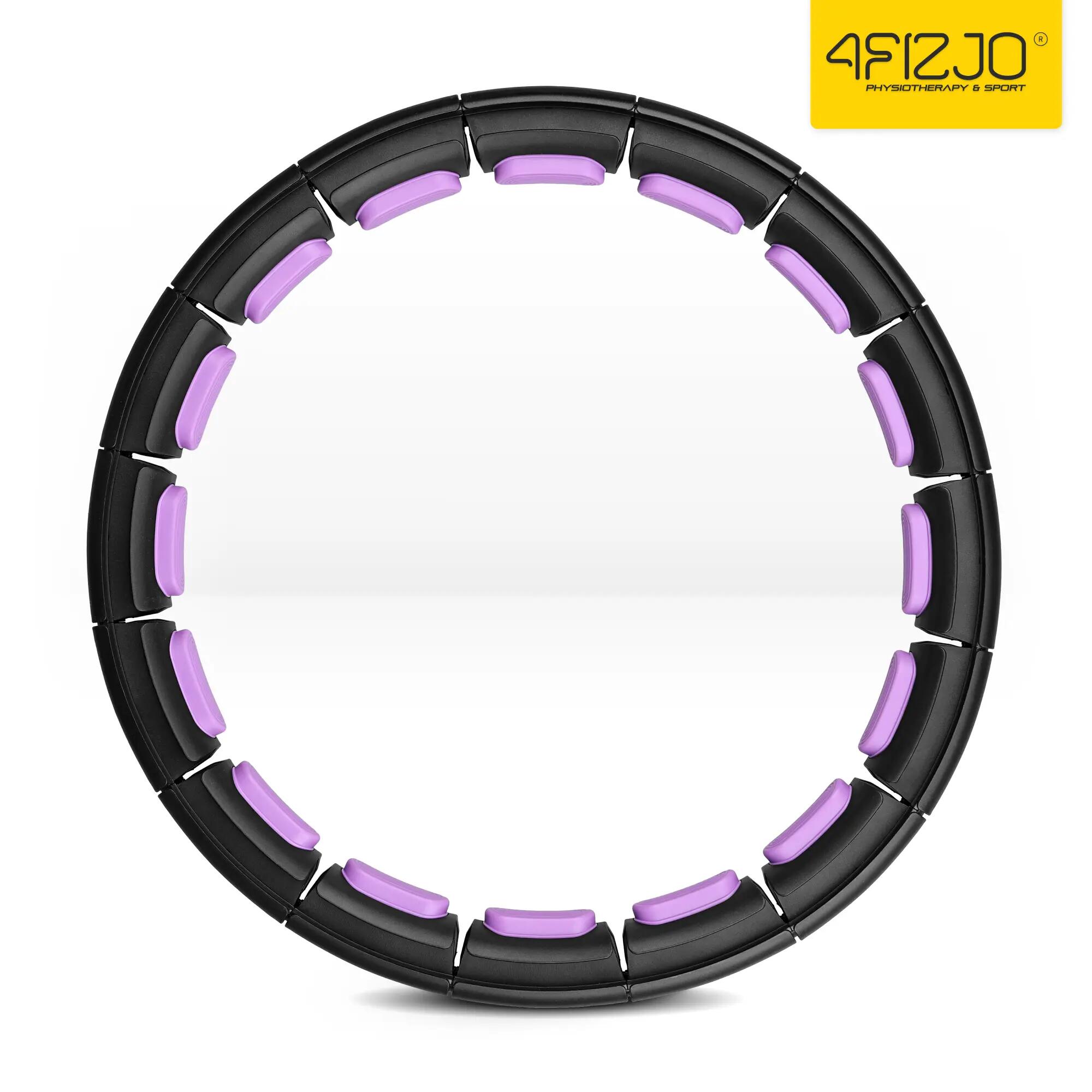 Hula hop z obciążeniem smart licznikiem regulowane 110 cm 4FIZJO 12/13