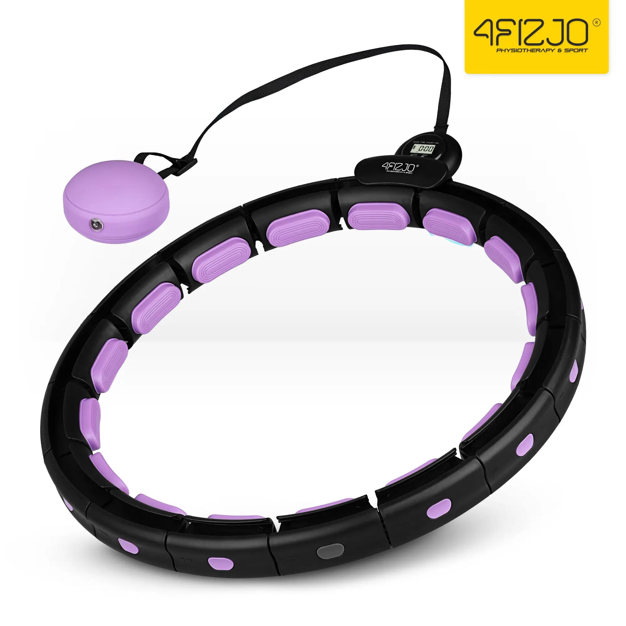 Hula hop z obciążeniem smart licznikiem regulowane 110 cm 4FIZJO 10/13