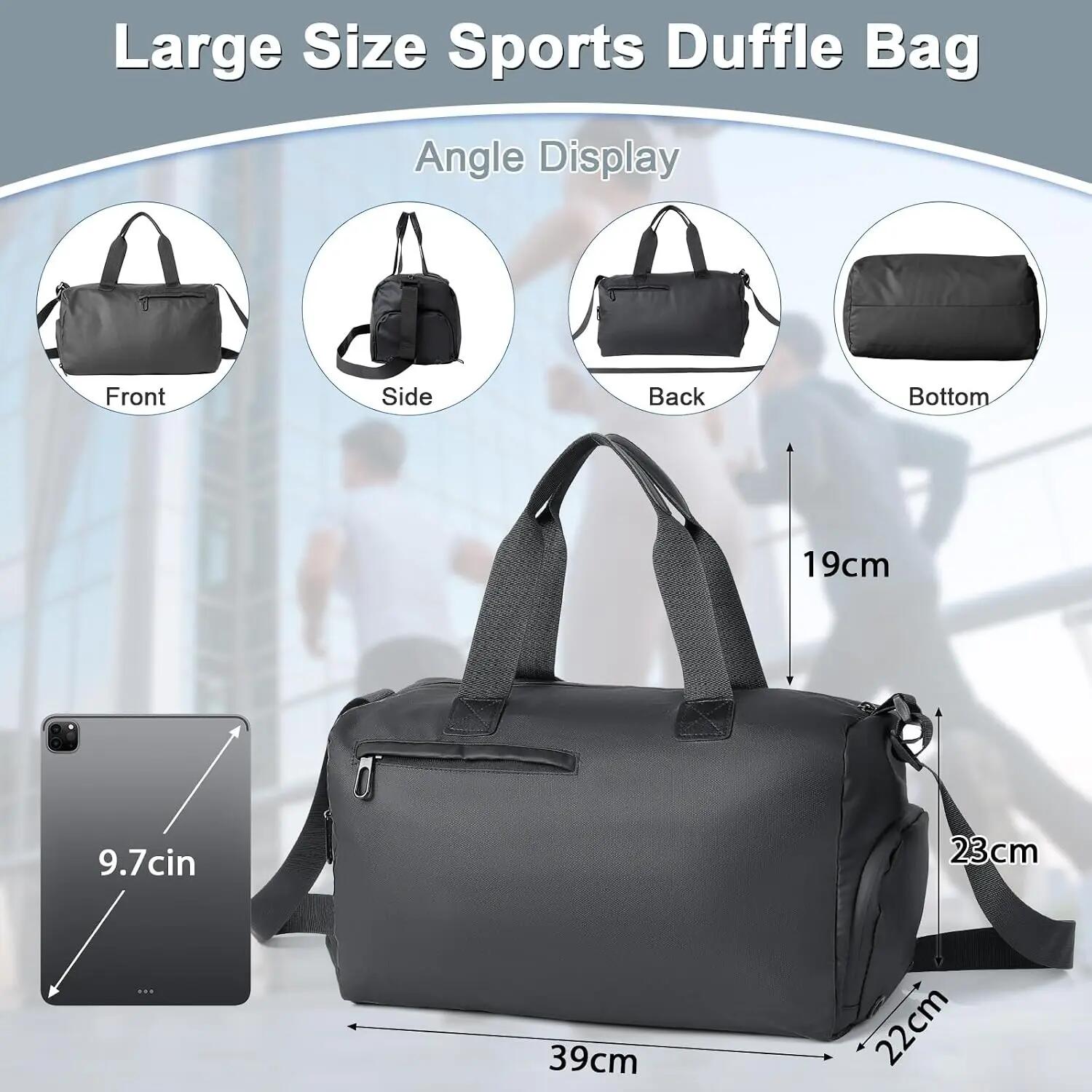 Sac de Sport, Sac Voyage avec Compartiment Chaussures Grande Sac de Sport Sacs 2/7