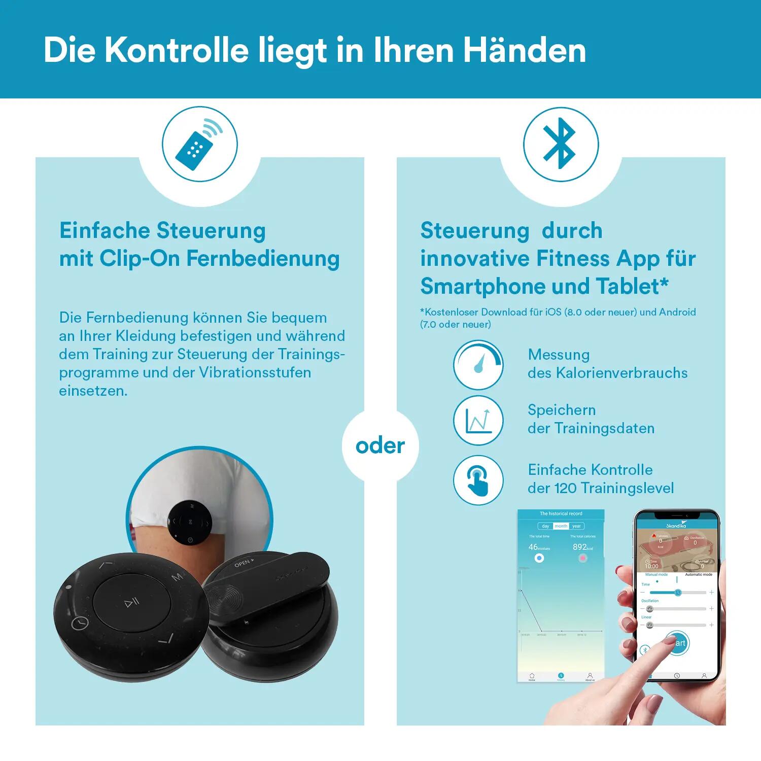 Gebraucht - Skandika Vibrationsplatte 900 Smart 3D Vibration - 400 W 5/9