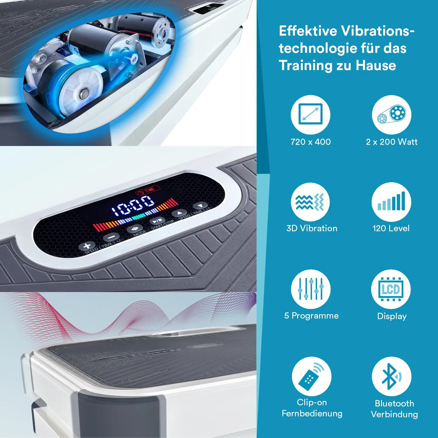 Gebraucht - Skandika Vibrationsplatte 900 Smart 3D Vibration - 400 W 4/9