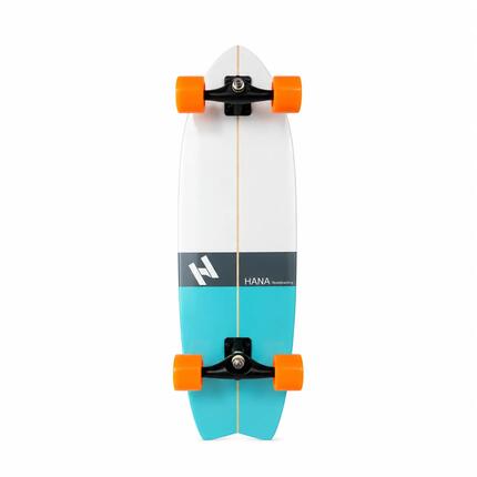 Skate Cruiser HANA Outdoors | Turquoise 33′ – Orange Wheels – Trucks CX4