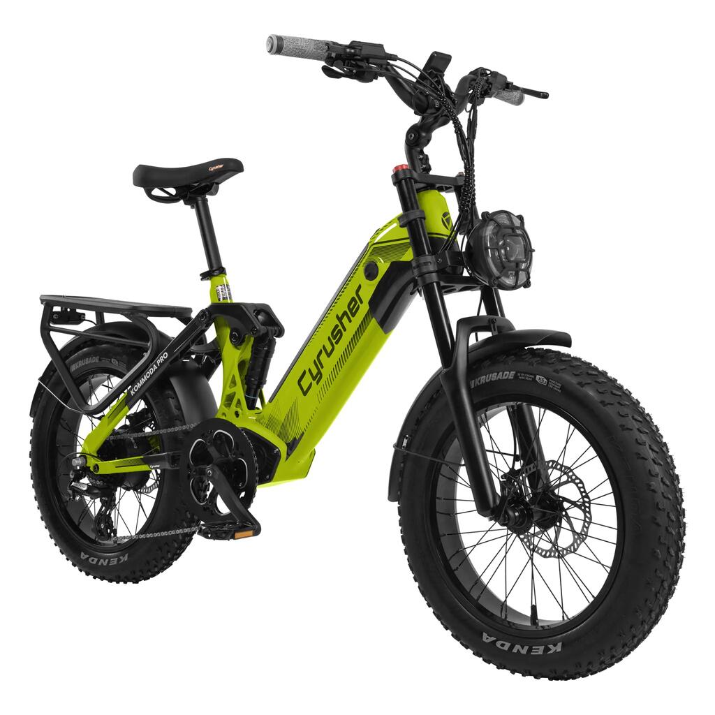 Cyrusher Kommoda Pro, батерия 52V 20Ah, гуми 20×4.0" електрически велосипед,250W