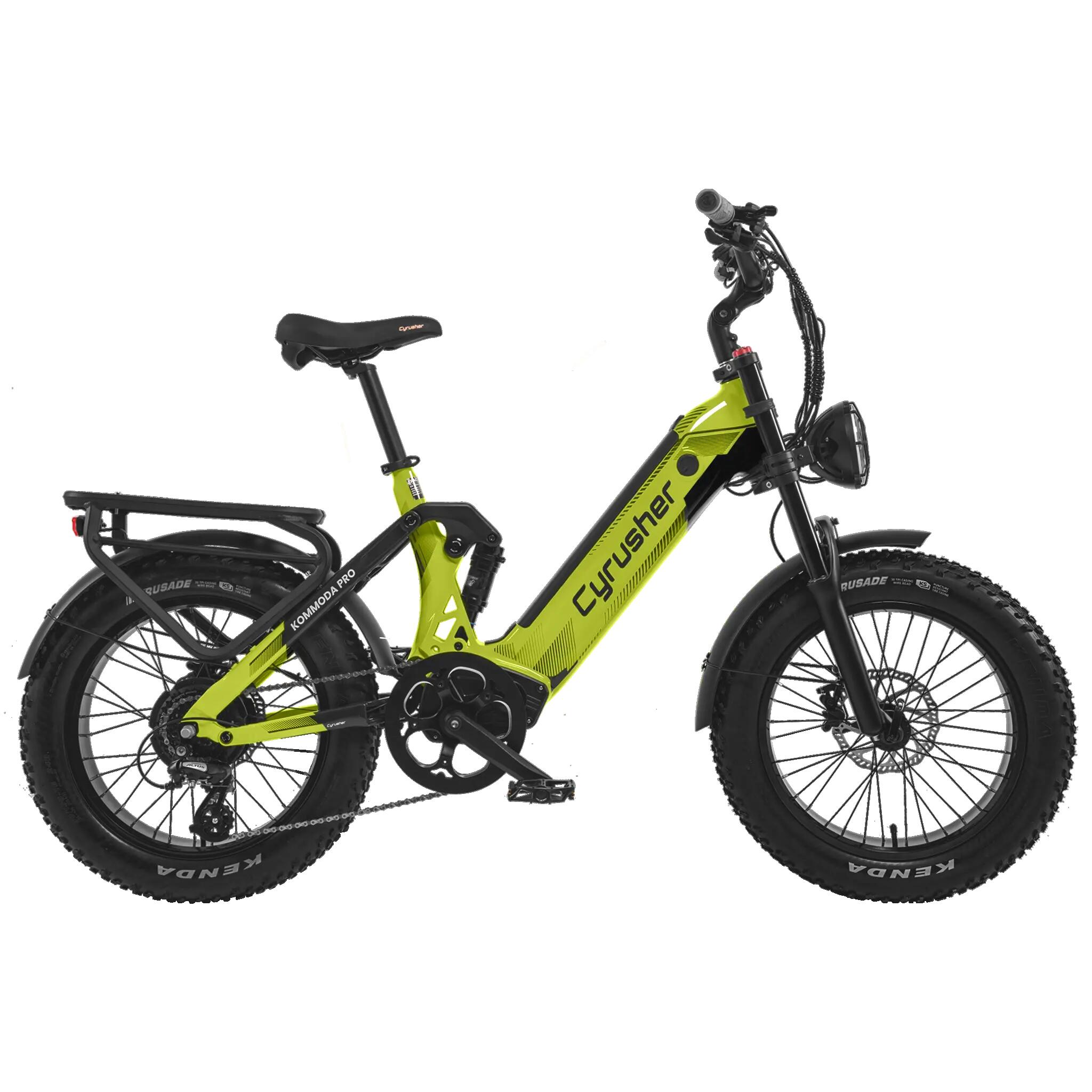 Cyrusher Kommoda Pro, 52V 20Ah Battery, 20×4.0" Tires Electric Bike, 250W 2/3