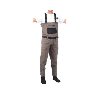 Waders Daiwa 3 strati traspiranti grigi