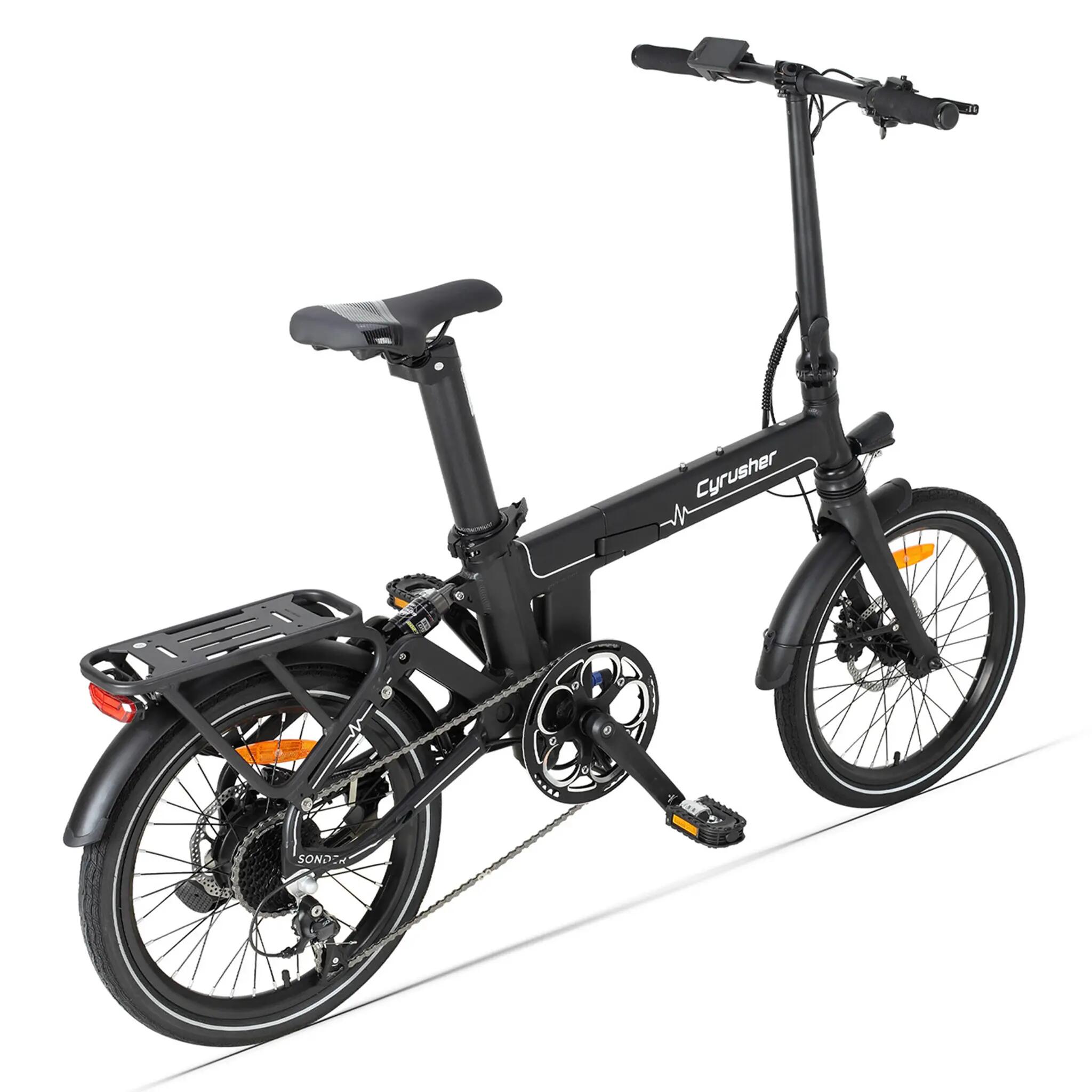 Bici elettrica pieghevole Cyrusher Sonder, batteria 48V 10Ah, pneumatici 20×2.0" 3/3