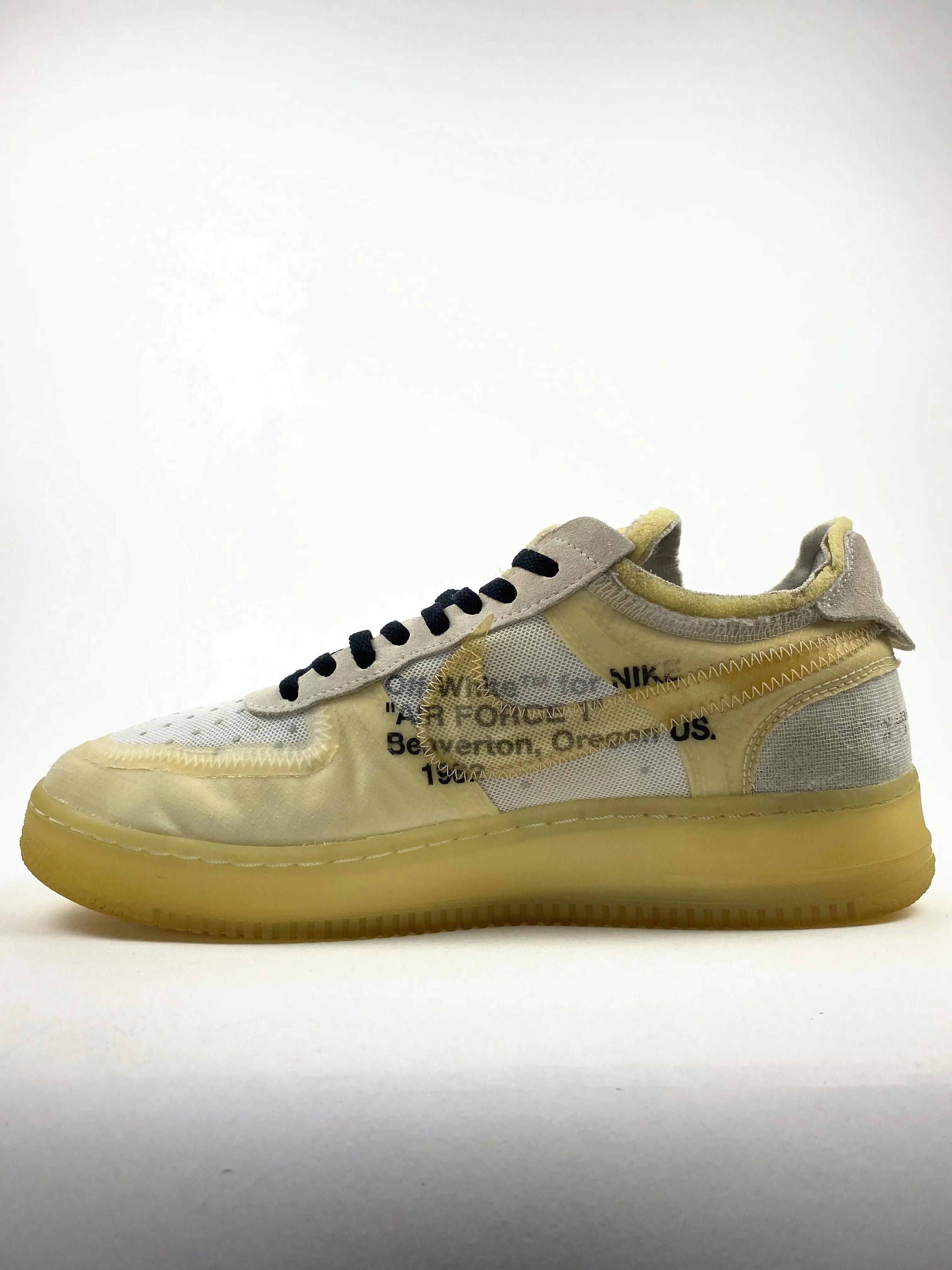 Reconditionné NIKE Baskets Homme, Air Force 1 Low, Blanc Très Bon État 4/4