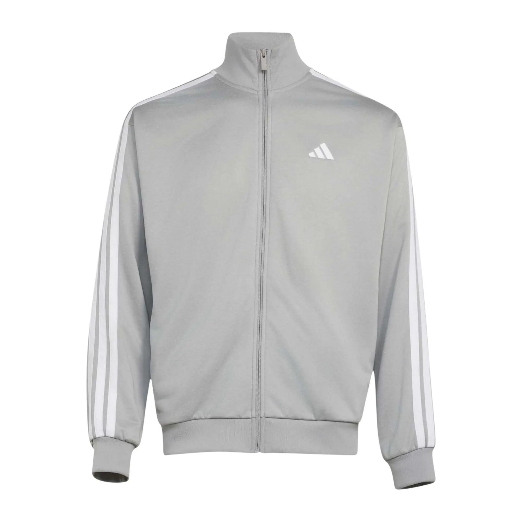 Adidas - Survêtement Full Zip Homme 3-Stripes French Terry, Gris 4/5