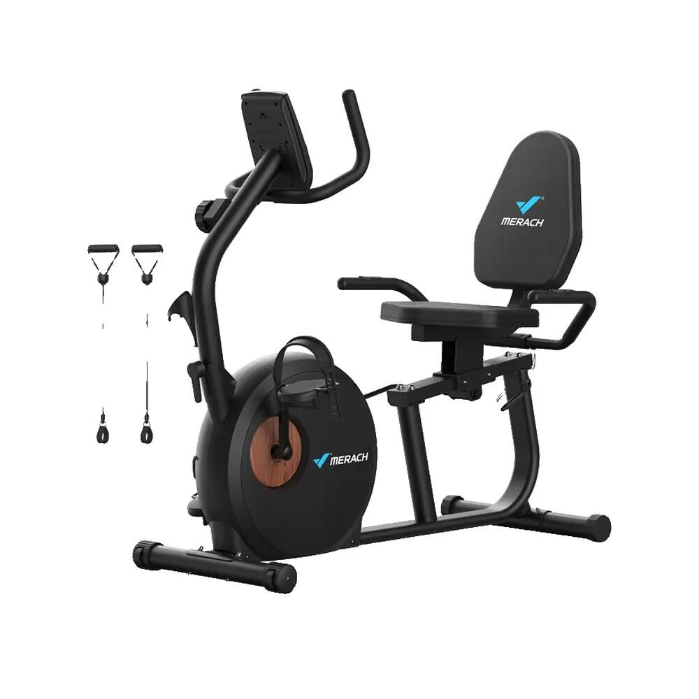 Rower treningowy poziomy MERACH MR-S23B1-EU (czarny) 2/2