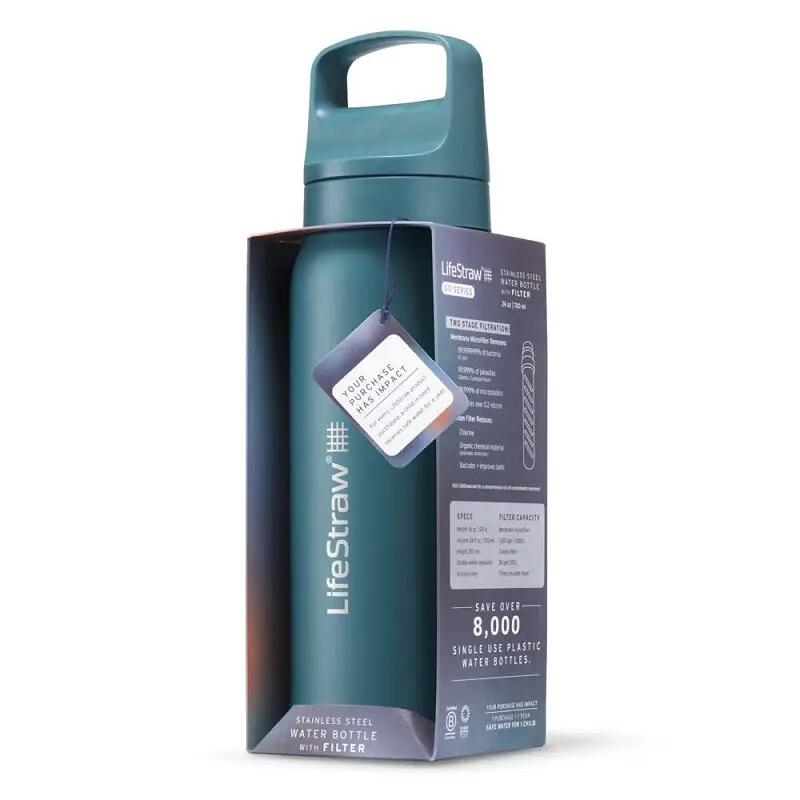 Borraccia filtrante Go 2.0 Thistle Purple acciaio inox isolata 1 litro – Viola 3/5