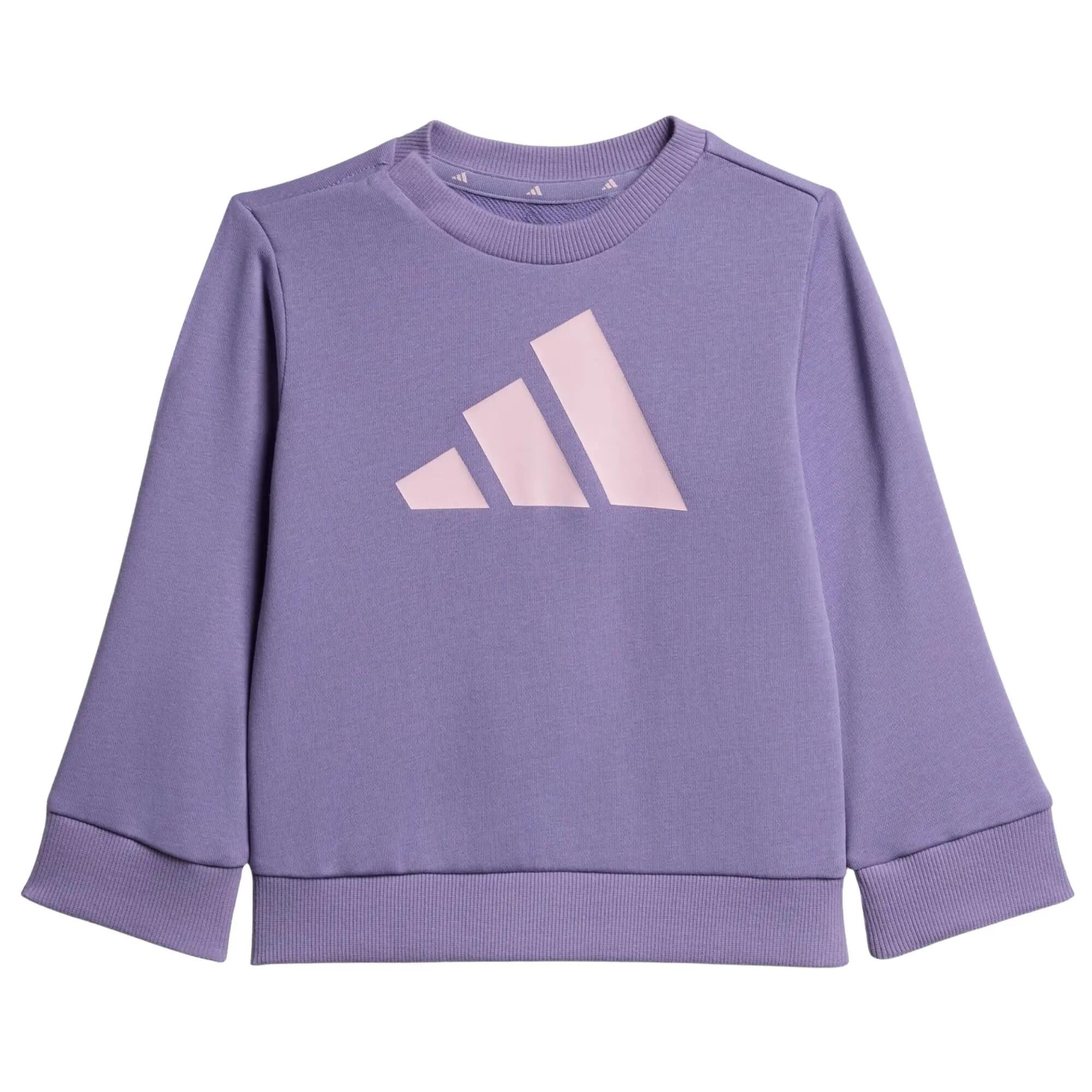 Adidas - Dres Niemowlęcy Dziewczęcy Dekolt Jogger Essentials, Fioletowy - 9-12 … 3/11