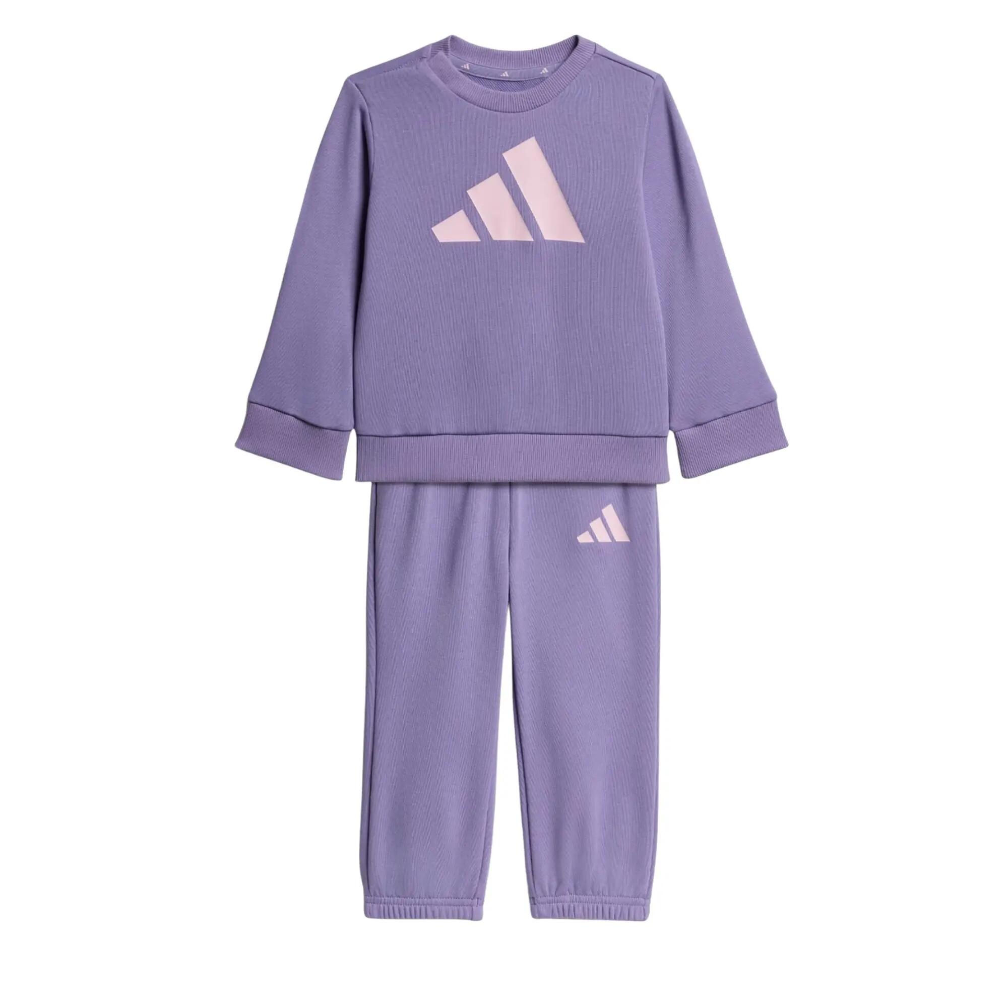 Adidas - Dres Niemowlęcy Dziewczęcy Dekolt Jogger Essentials, Fioletowy - 9-12 … 2/11