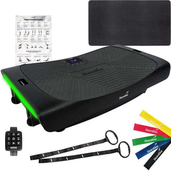 Plateforme vibrante oscillante 4D V3000 Plus - avec sangles et tapis inclus