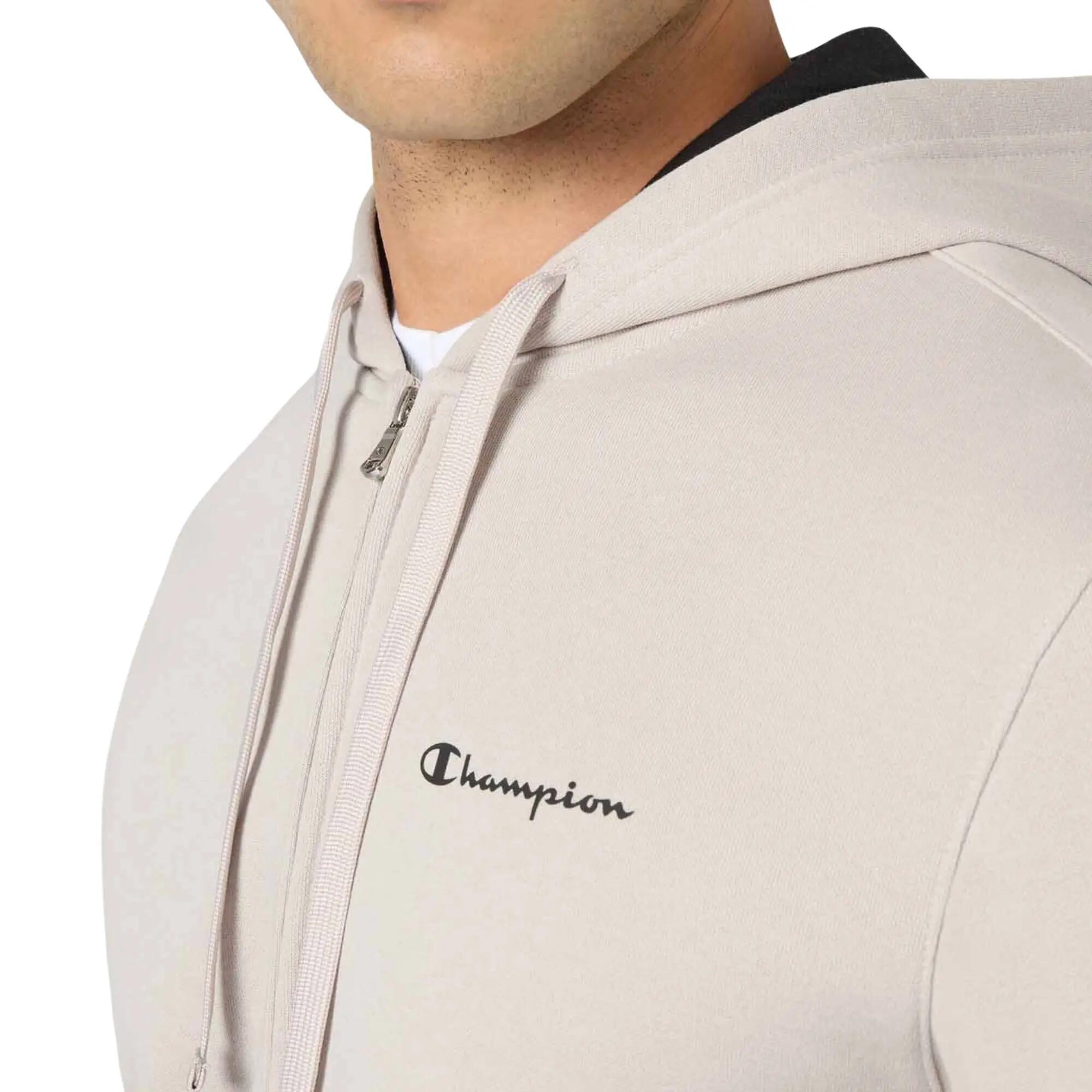 Champion - Heren Trainingspak Capuchon en Volledige Rits Gevoerd, Beige 4/5