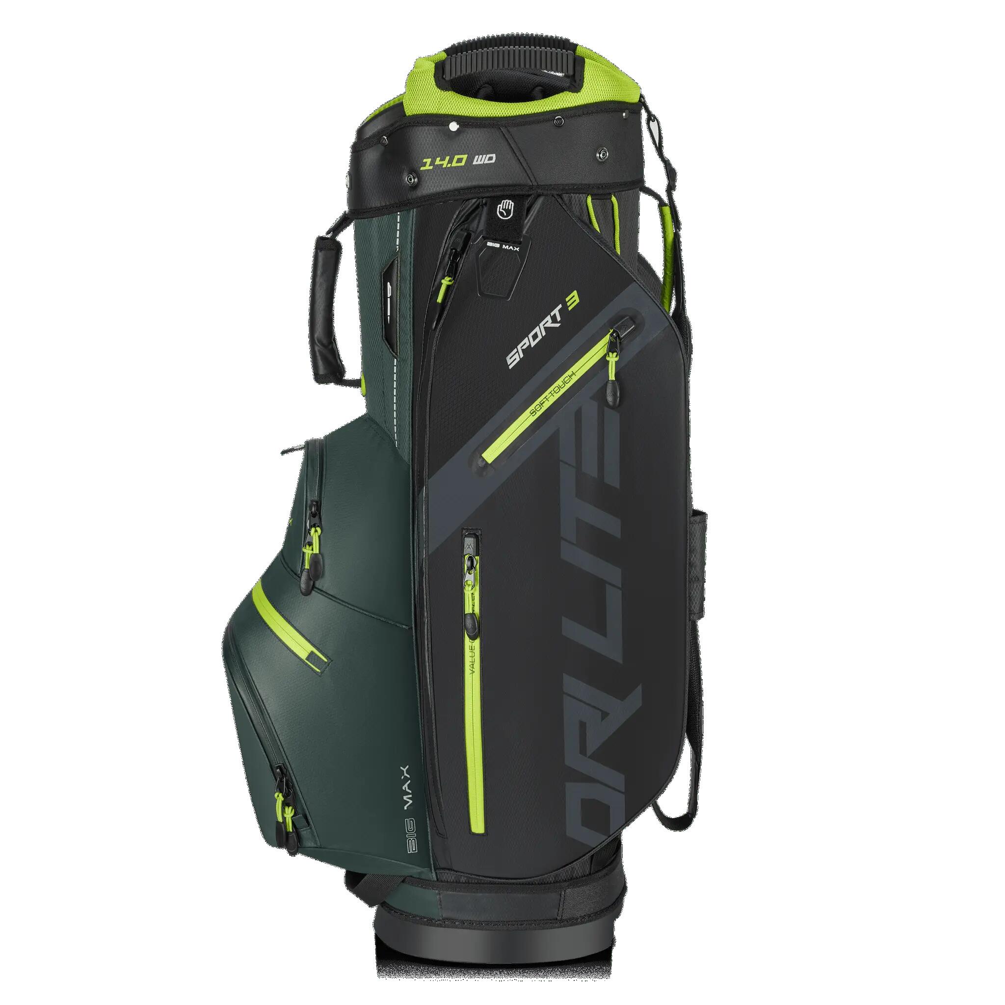 Big Max Dri Lite Sport 3 Wodoodporna torba golfowa Torba na wózek Zielono c 5/7
