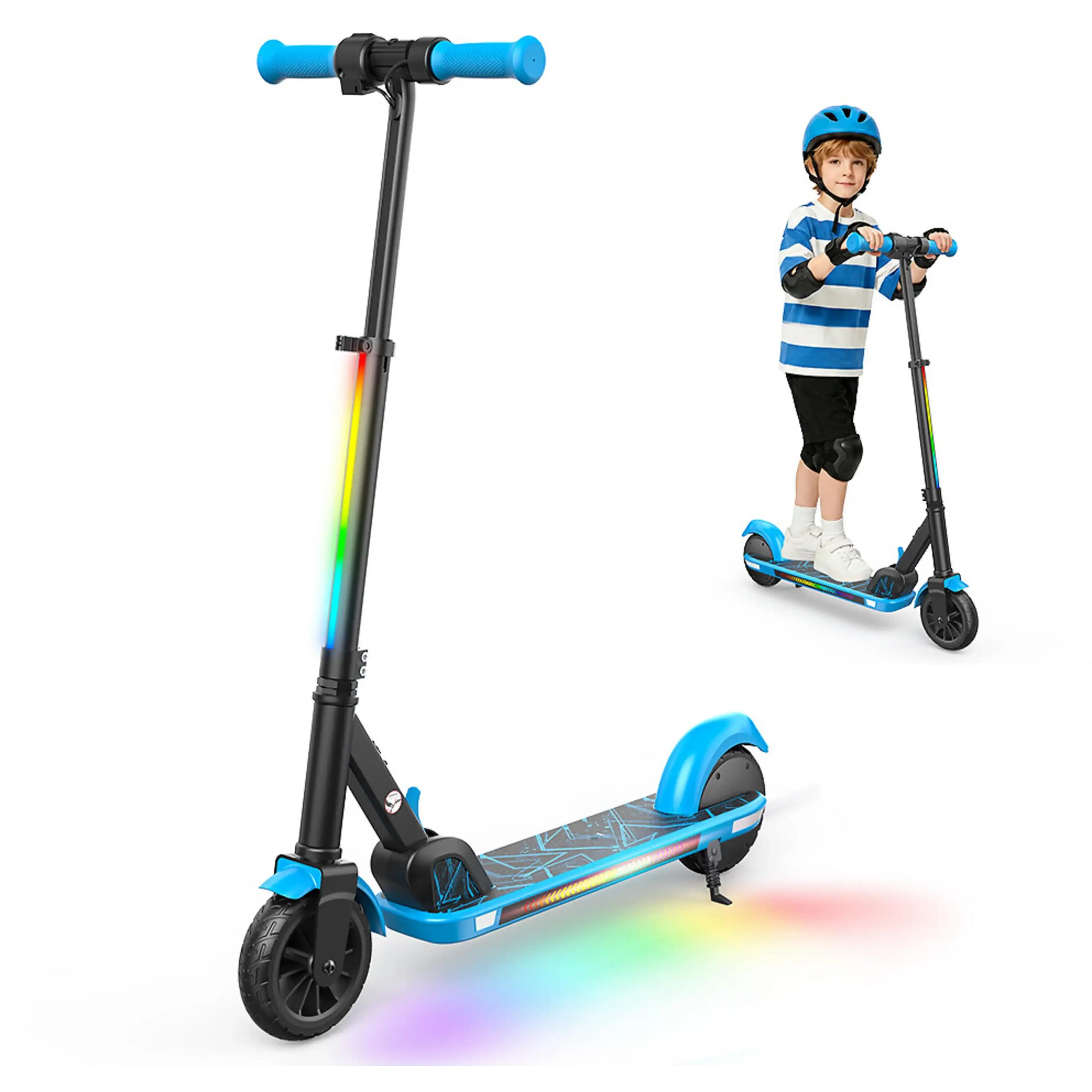 Trotinete elétrica infantil K4 com Bluetooth, luzes LED e motor de 150 W 3/4