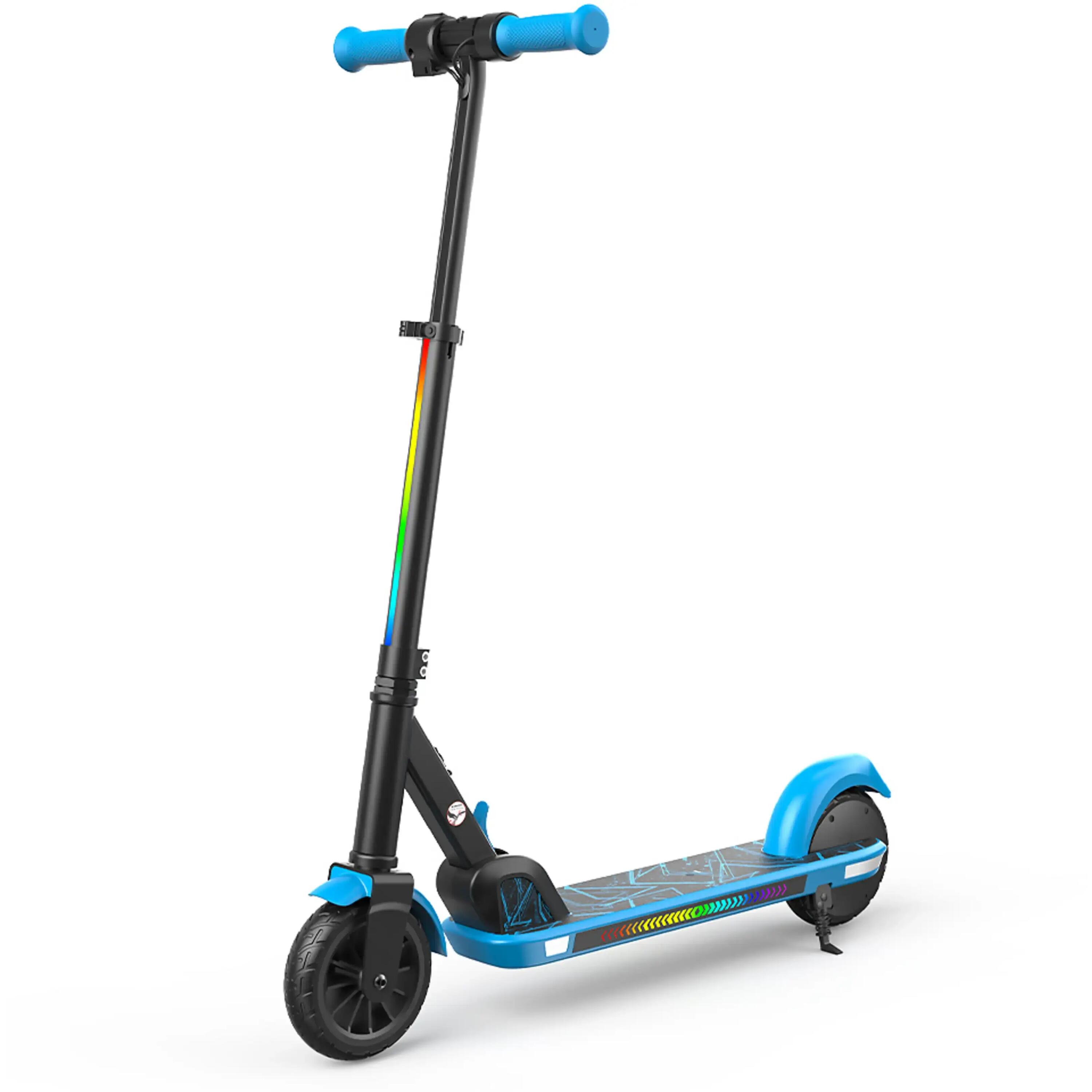 Trotinete elétrica infantil K4 com Bluetooth, luzes LED e motor de 150 W 2/4