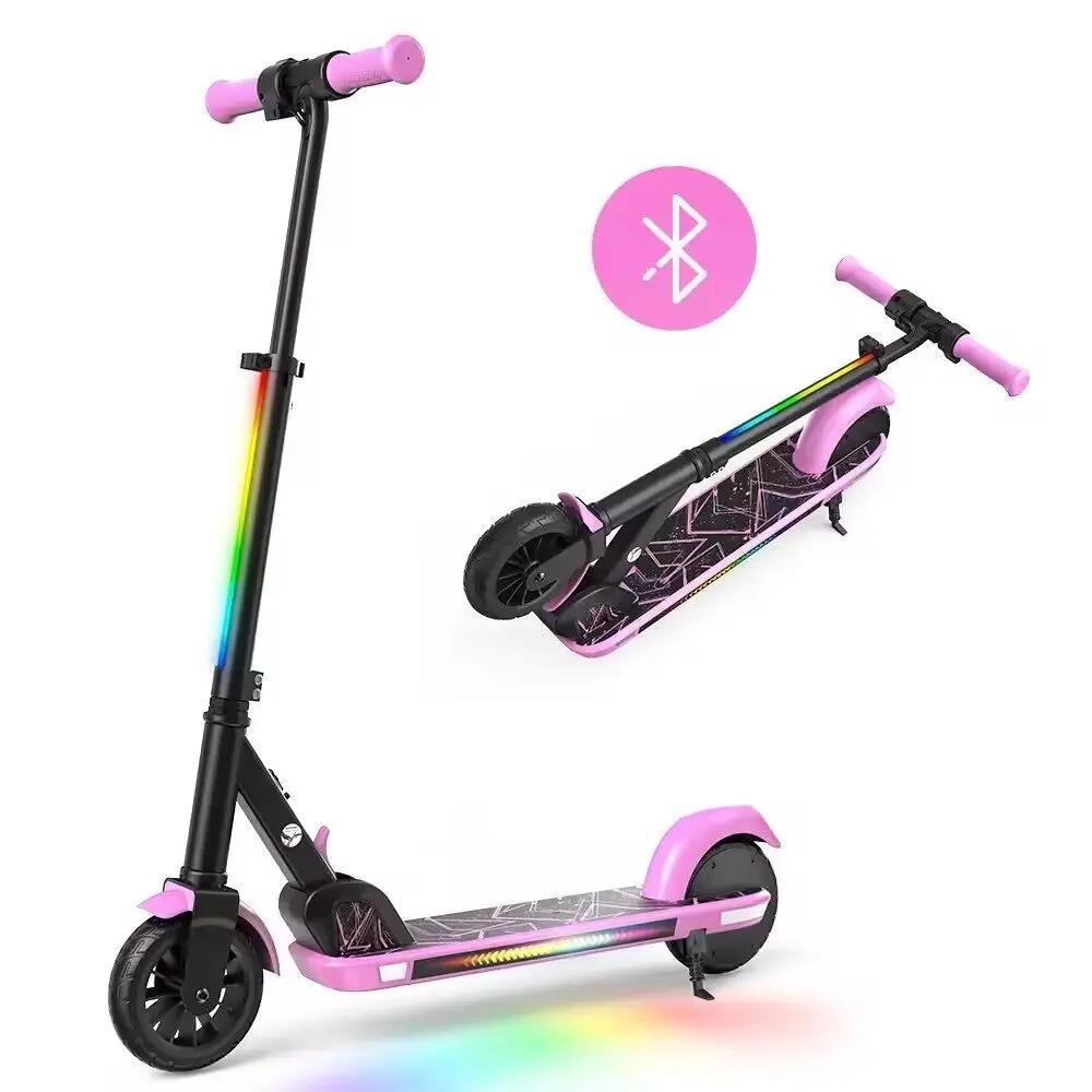 Elektrischer Kinderroller K4 mit Bluetooth, LED-Beleuchtung und 150-W-Motor 2/2