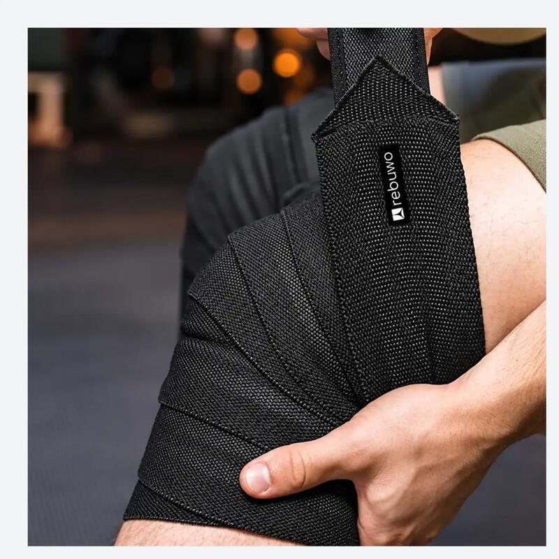 Fitness Diz Bandajı Ayarlanabilir Pro Knee Wraps 1 Çift