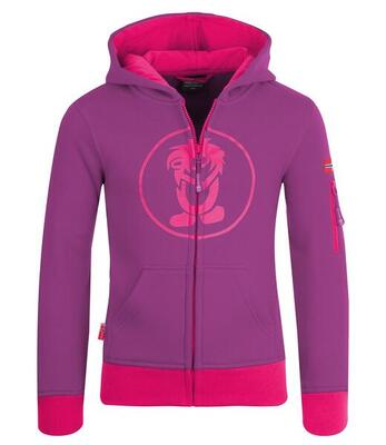 Hoodie Pullover mit Kapuze Sortland Kirschrot/Koralle
