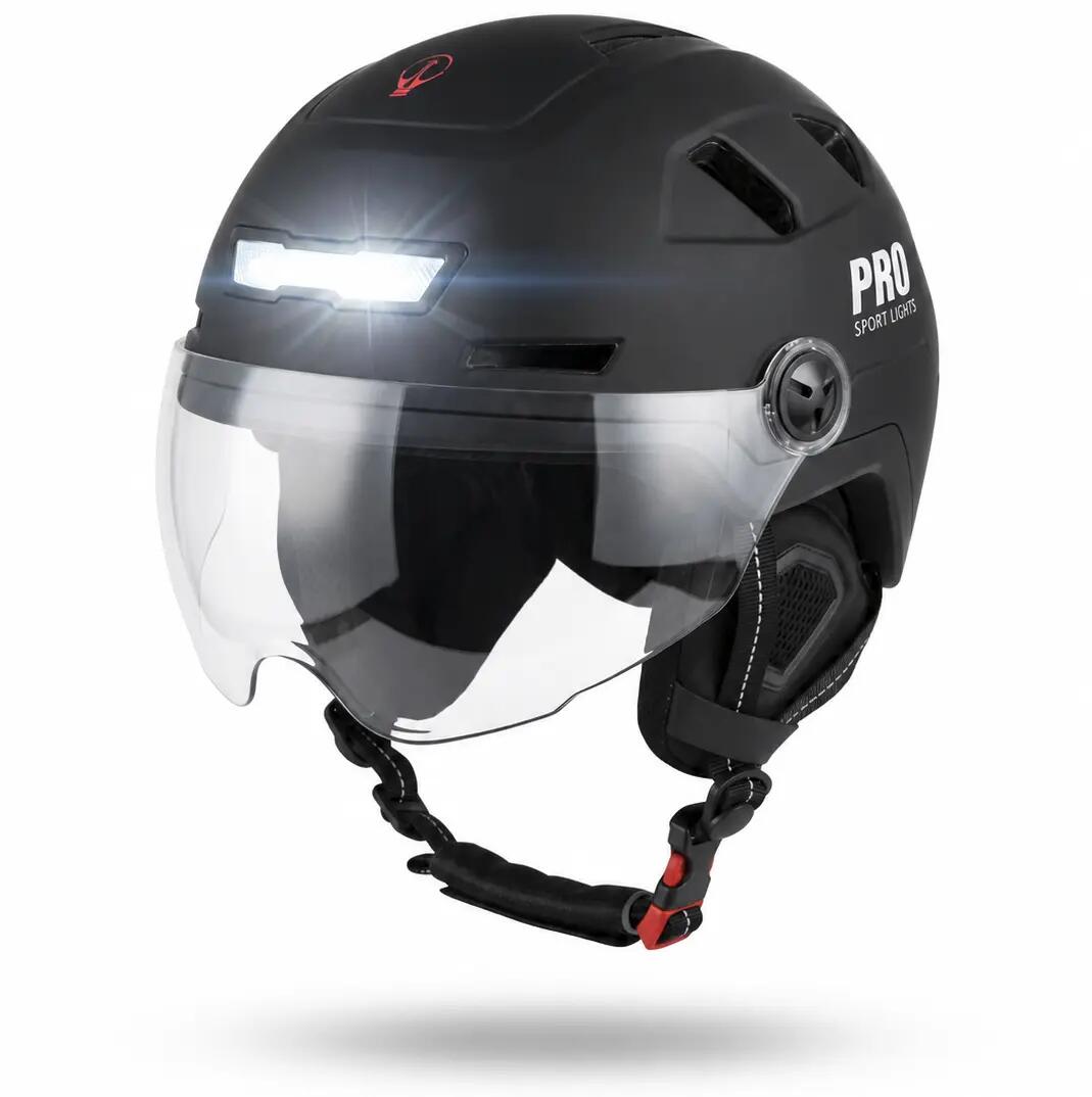 Casco de bicicleta Speed Pedelec para adultos con 2 viseras y luz LED - NTA 8776 5/15