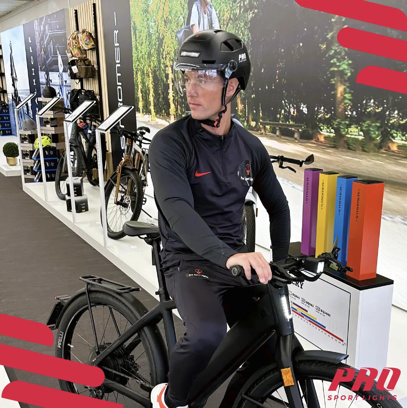 Casco de bicicleta Speed Pedelec para adultos con 2 viseras y luz LED - NTA 8776 15/15