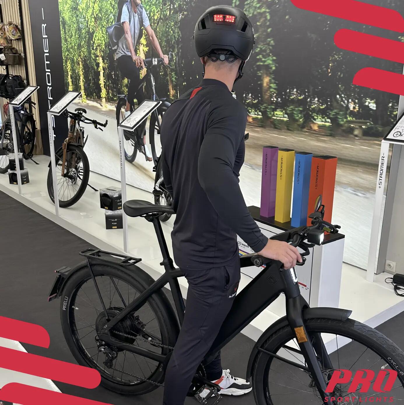 Casco de bicicleta Speed Pedelec para adultos con 2 viseras y luz LED - NTA 8776 14/15