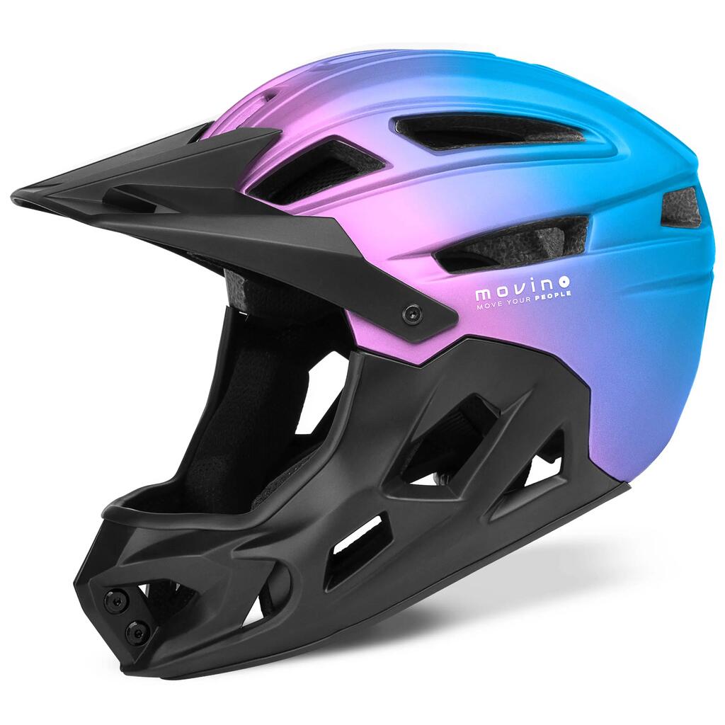 Full Face prilba Movino Edge 450g MTB Kolobežka Korčule 51-54cm In-mold