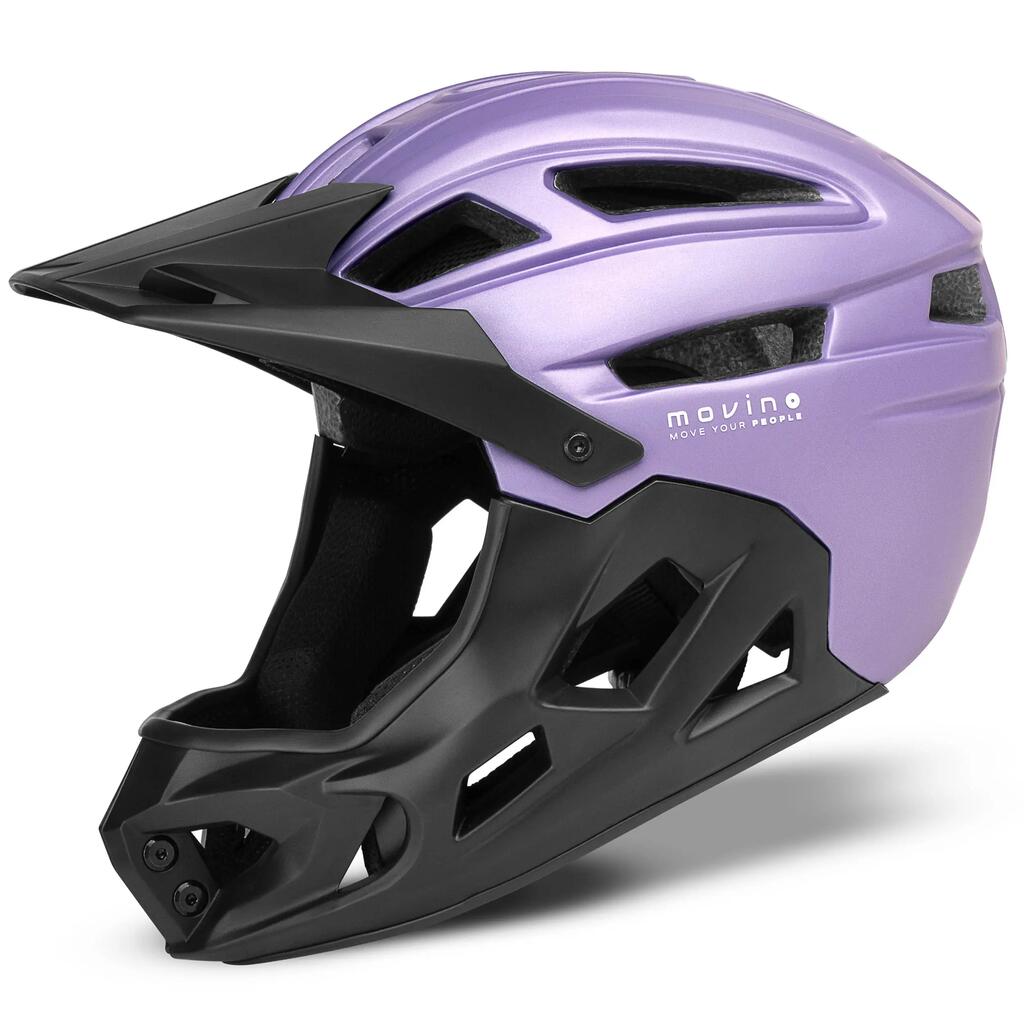 Full Face prilba Movino Edge 450g MTB Kolobežka Korčule 51-54cm In-mold