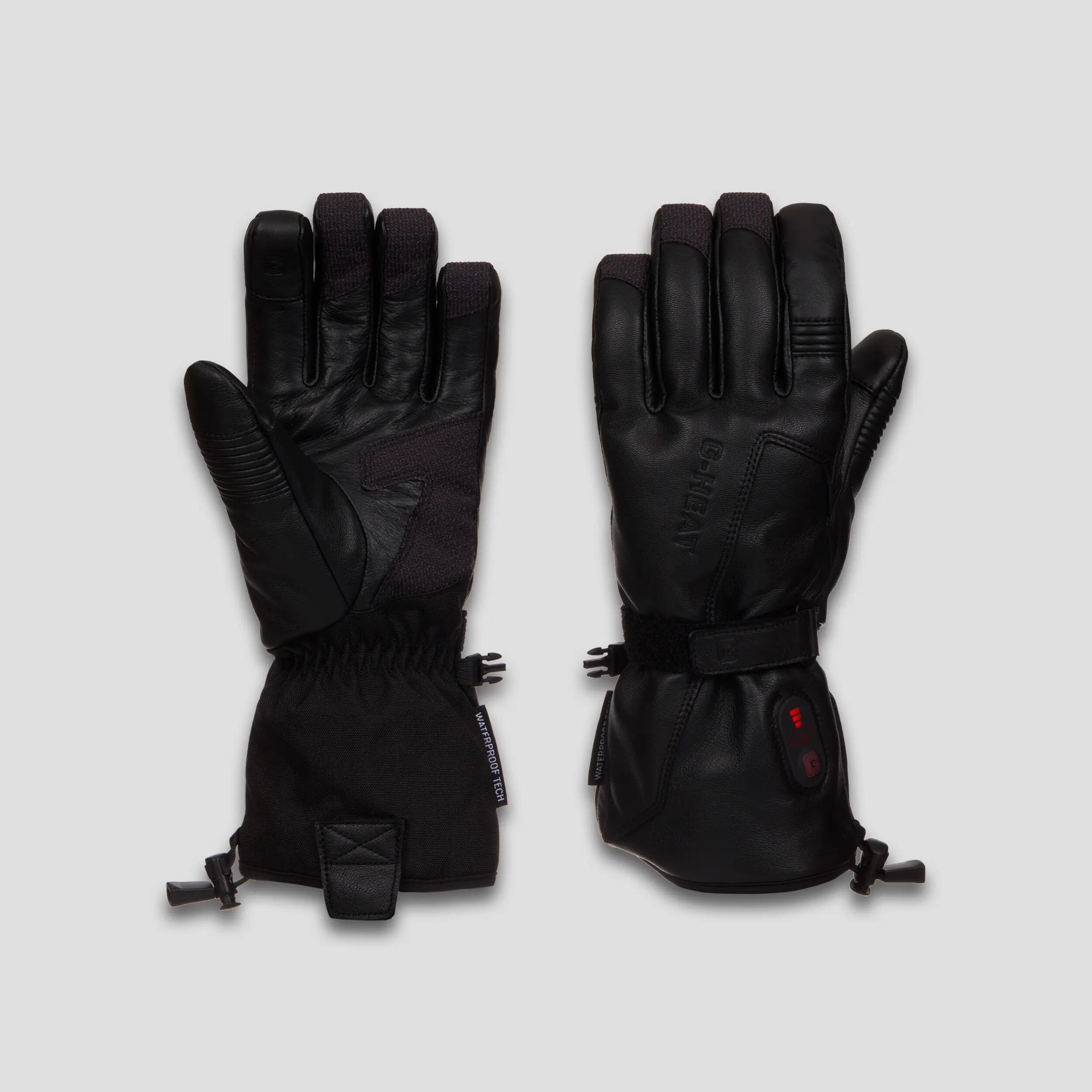 Herren beheizte Leder-Skihandschuhe 5/5