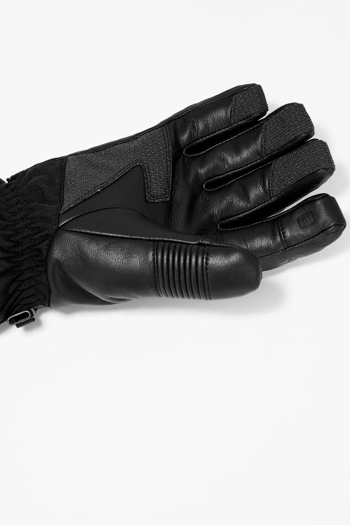 Herren beheizte Leder-Skihandschuhe 4/5