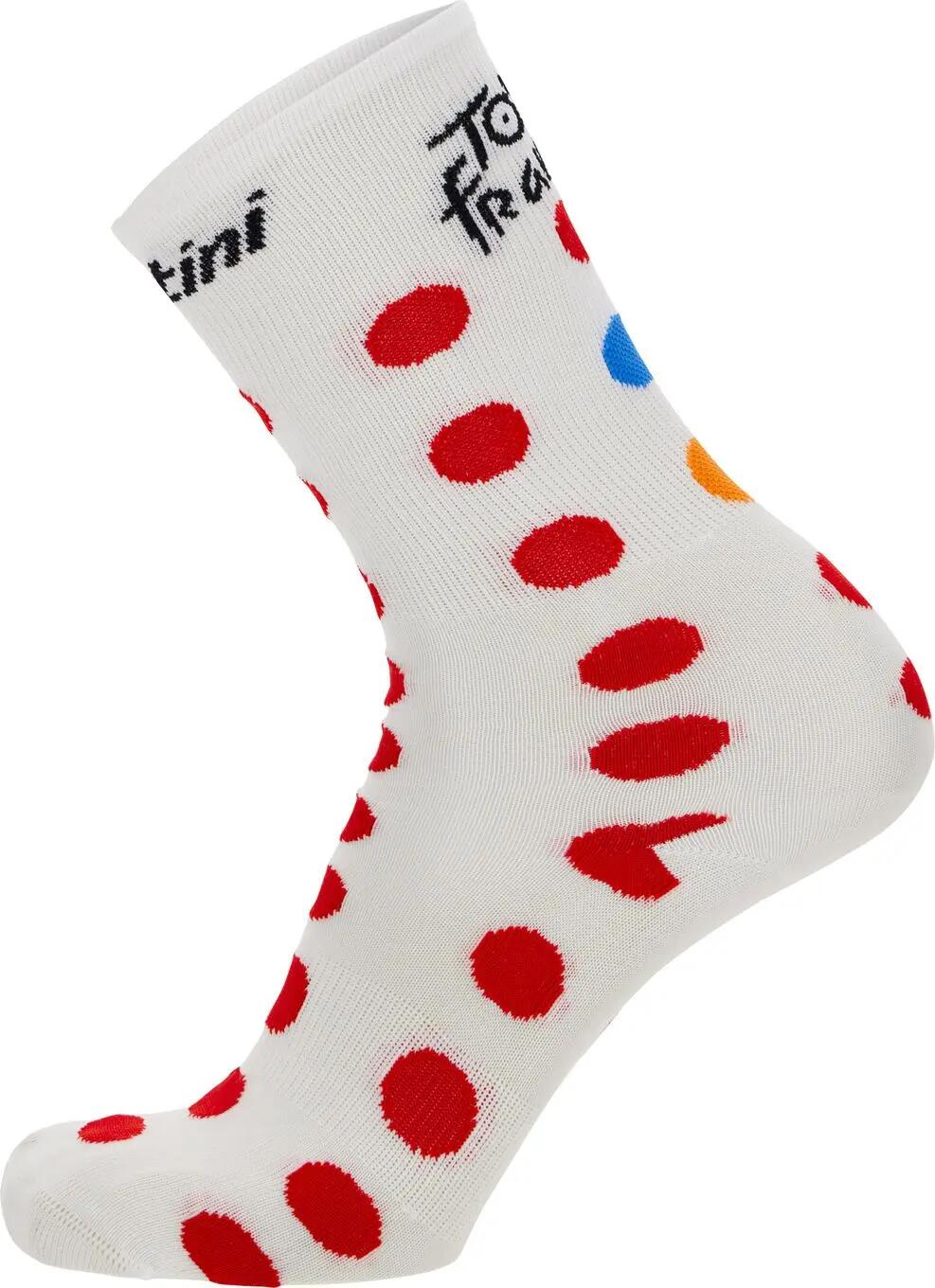 Calzini Santini Tour de France bianco/rosso 1/2