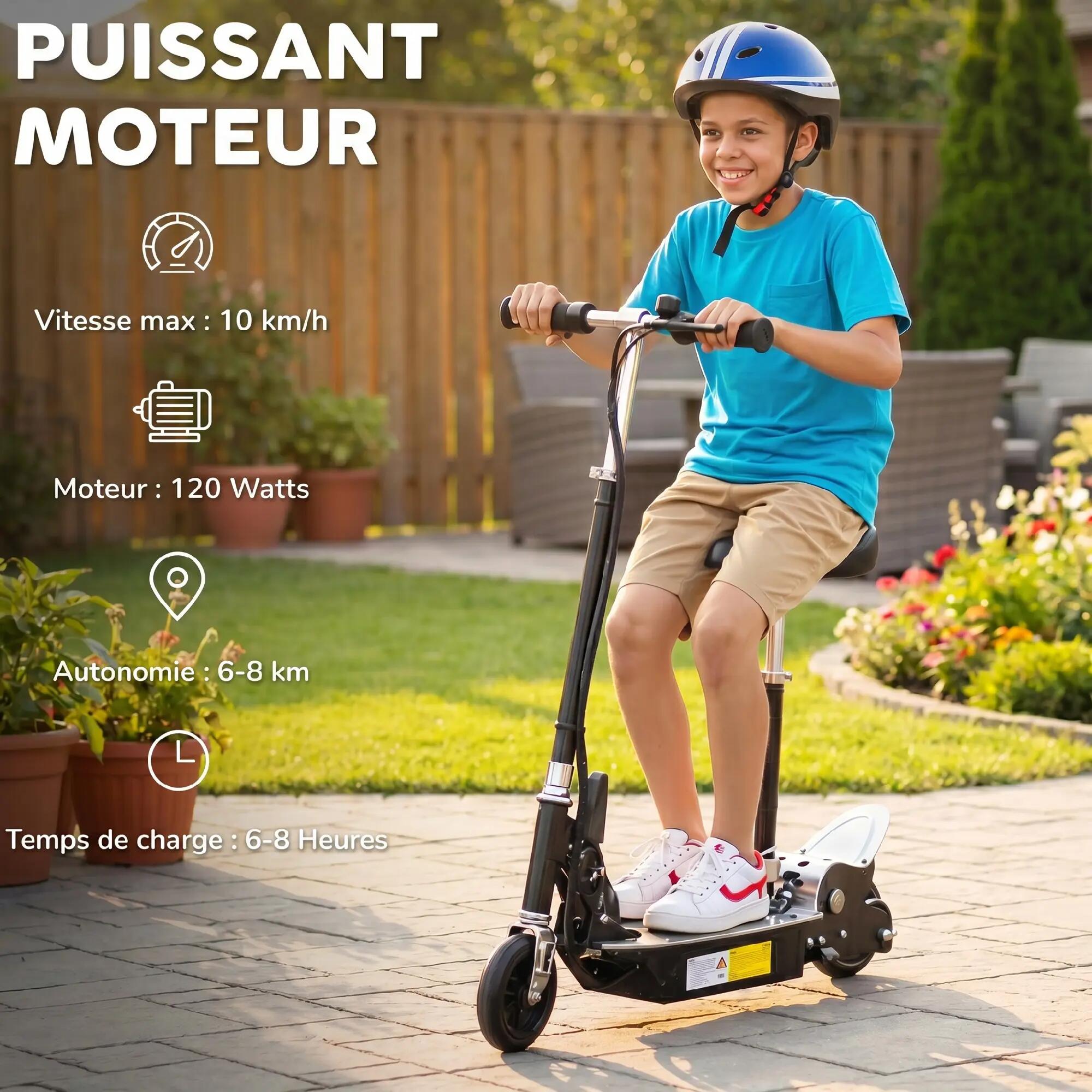 Trottinette électrique avec selle pour enfant 4/5