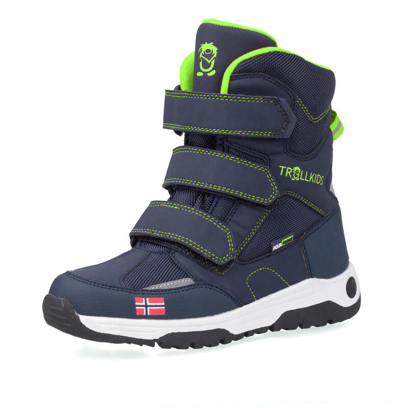 Enfants Chaussures d'hiver Lofoten bleu marine / vert vipère