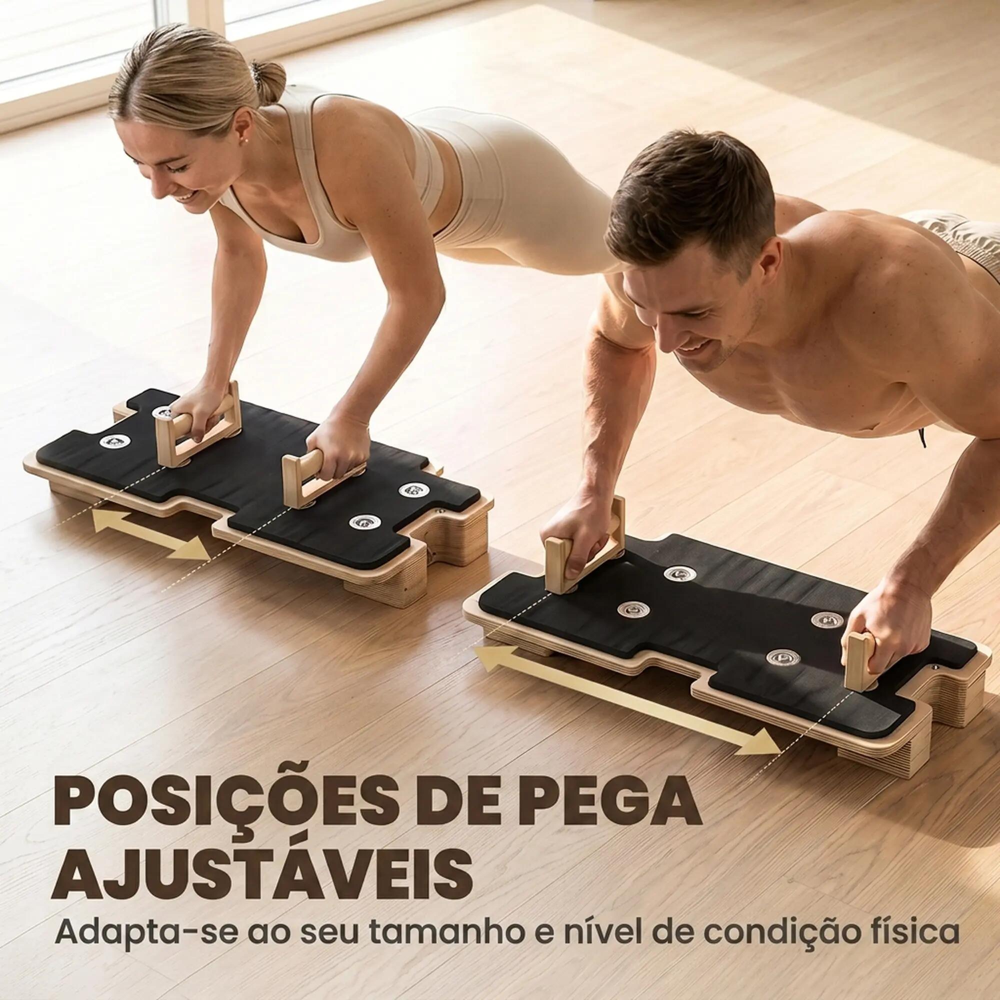 Tabla de Pilates SPORTNOW 165x80x10 cm Madera Natural 5/9