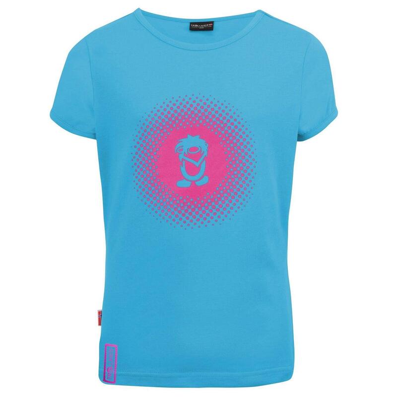 Mädchen T-Shirt Mädchen Logo Hellblau / Pink