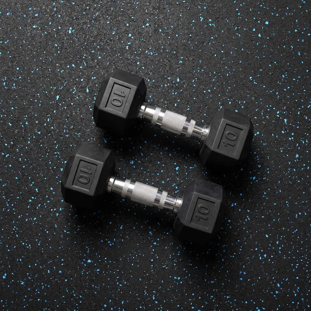 Suelo gimnasio caucho SBR 4 mm antideslizante con EPDM, rollo 1,25×10 m 5/7