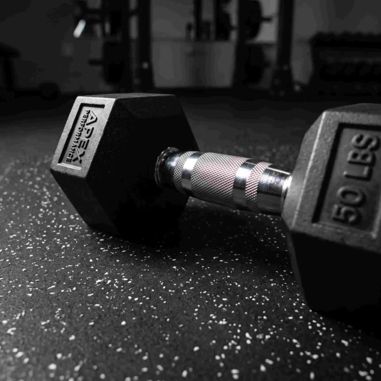 Suelo gimnasio SBR 4 mm antideslizante con EPDM, rollo 1,25×10 m gris | SPORT 5/7