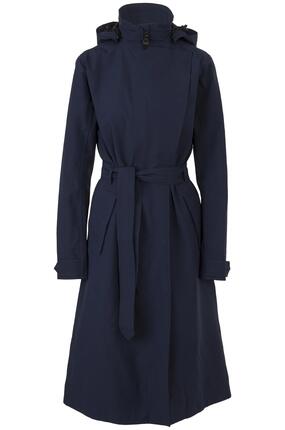 Damen Fahrrad Regenjacke Trenchcoat lang wasserdicht atmungsaktiv Poray